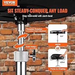 VEVOR Drum Throne, 21.3-26.4 in / 540-670 mm Height