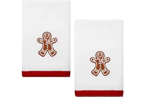Avanti Linens - Fingertip Towels, Soft & Absorbent, Christmas Decorations, Set of 2 (Sweet Treat Collection)