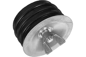 SHINEOFI Steel Mechanical Test Plug Sewer Pipe Cover Gripper Plug for Sink Drain Pool Stopper