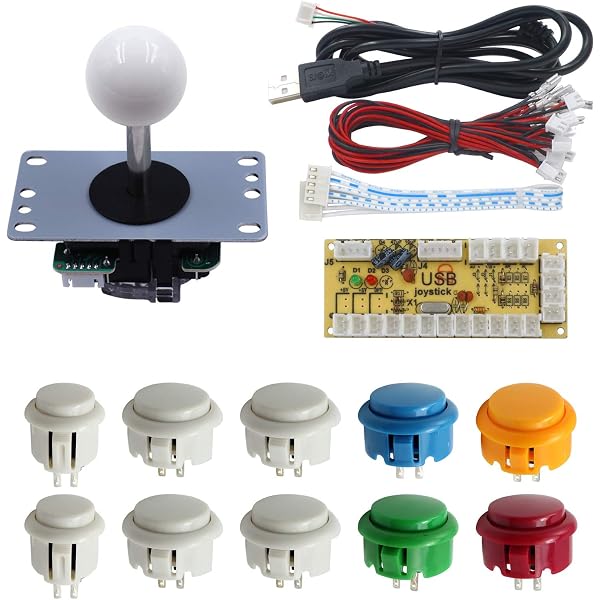 Amazon.com: SJ@JX Arcade 28mm Push Button Keyboard MX Microswitch