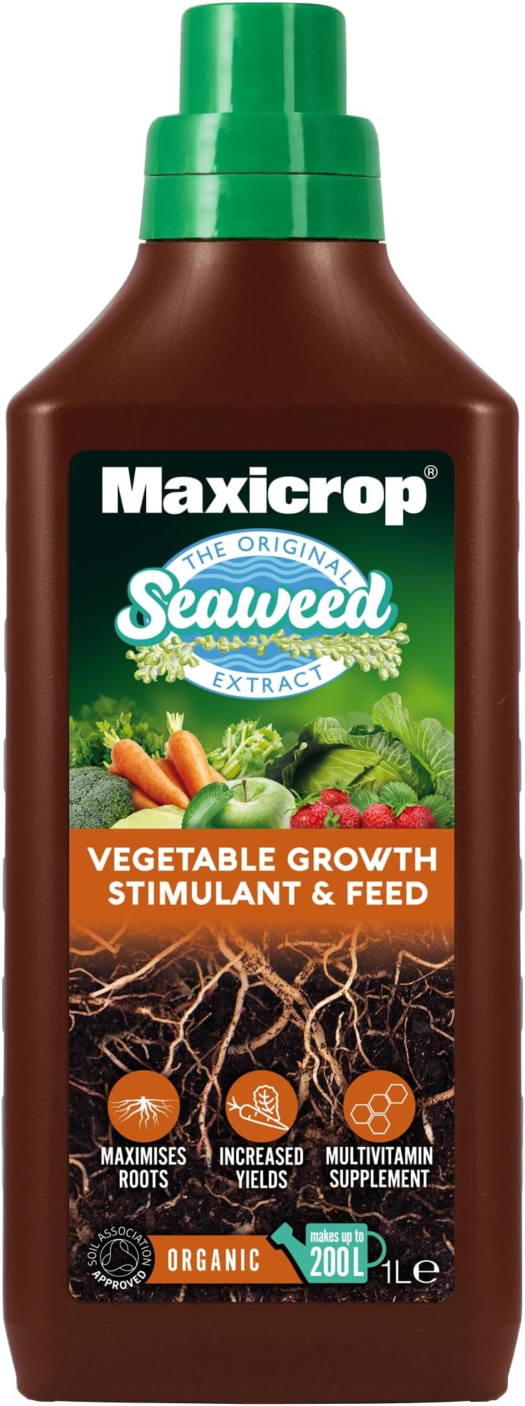 Maxicrop XNATF61L All Purpose Organic Fertiliser 1L Seaweed Extract