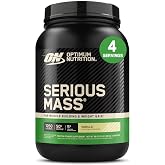 Optimum Nutrition Serious Mass Weight Gainer Protein Powder, Vanilla, 3LB | Weight Gainer Protein Powder, Mass Gainer with Whey Protein, Creatine, Glutamine, BCAAs, Vitamins &amp; Minerals, Easy Mixing