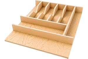 Rev-A-Shelf Natural Maple Right Size Utensil Drawer Insert, 16-1/4" x 19-1/2"