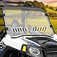 StarknightMT Scratch-Resistant UTV Front Full Windshield Slide-Vent Windshield Compatible with Polaris 2008-2014 RZR 800 S 800/10-14 RZR 4 800/11-13 RZR 900 XP/12-14 RZR 4 900/RZR 570 12-18