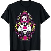 Looney Tunes Halloween Sylvester & Tweety Sugar Skull T-Shirt