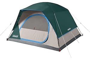 Coleman Skydome Tent with 5 Minute Setup, 2/4/6/8-Person Weatherproof Tent with Rainfly & Carry Bag, 20% More Headroom Than Traditional Canopies