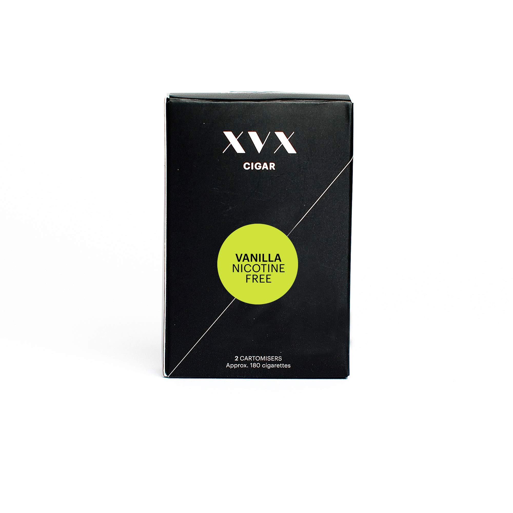 XVX CIGAR Refill - Electronic Cigar Refill - Vanilla Flavour - 1800 Puffs Per 2 Pack - 900 Puffs Per Cartridge - E Cigarette - E Cigarettes Shisha - Nicotine Free