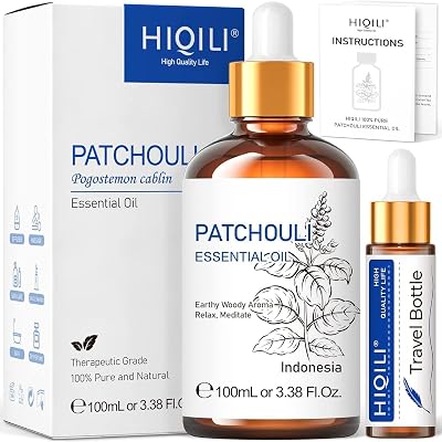 HIQILI Patchouli Essential Oil 100ml Natural Pure for Diffuser Skin DIY