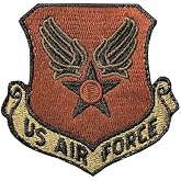 US Air Force Wing and Star OCP Spice Brown Patch with Hook Fastener (EA)