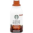 Starbucks Cold Brew Coffee Concentrate, Caramel Dolce, 100% Arabica, Multi-Serve Bottle (32 Fl Oz)