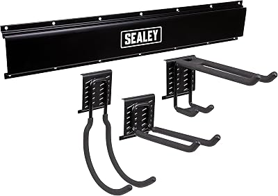 Sealey APHKIT1 4pc Multipurpose Steel Storage Hook Kit Garage Shed Home