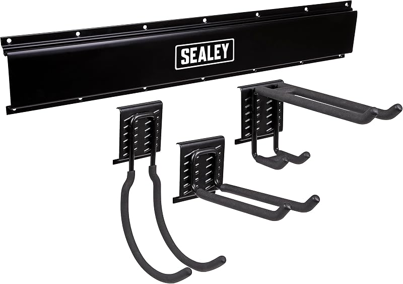 Sealey APHKIT1 4pc Multipurpose Steel Storage Hook Kit Garage Shed Home