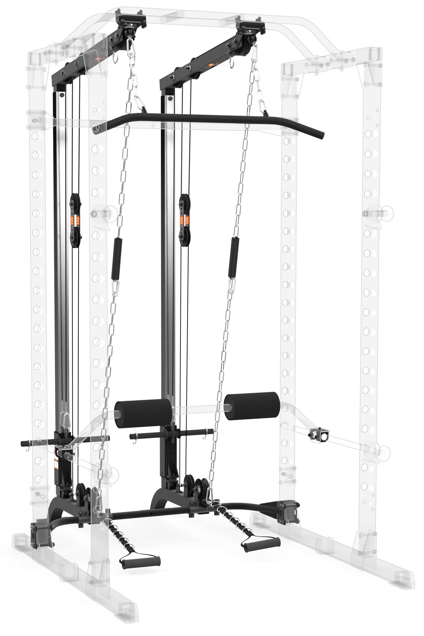 Mua Fitness Reality Squat Rack Power Cage | Optional LAT Pulldown & Leg ...