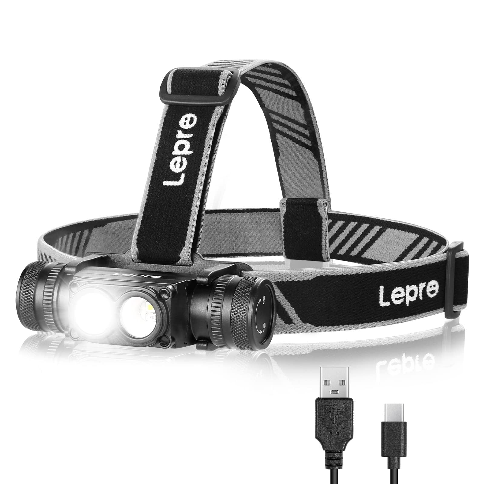Lepro ヘッドライト 充電式 LEDの商品画像
