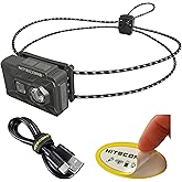 Nitecore NU20 Classic Ultralight Headlamp, 360 Lumen USB-C Rechargeable Lightweight for Backpacking, Camping, Running with Au