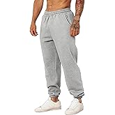 MSBESYOR Mens Baggy Sweatpants Joggers Workout Fleece Pants Athletic Gym Sweat Pant with Pockets