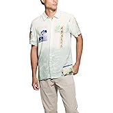 GUESS Men's Eco Short Sleeve Rayon Daydream Shirt