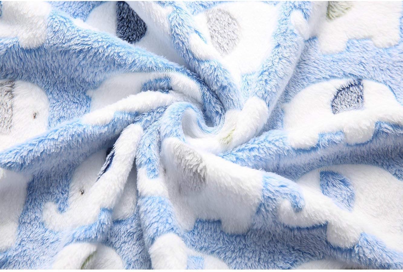 Luciphia 1 Pack 3 Blankets Super Soft Fluffy Premium Cute Elephant Pattern Pet Blanket Flannel Throw for Dog Puppy Cat Blue/Pink/Yellow Small : Pet Supplies
