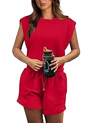 OFEEFAN Womens Rompers 2025 Beach Fashion Valentine