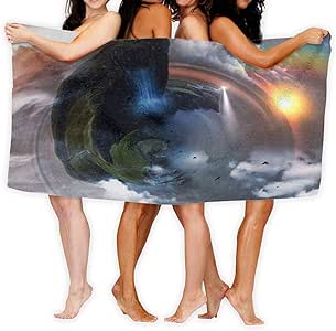 Depaga - Toalla de baño con diseño de Faro de montaña y Paisaje para