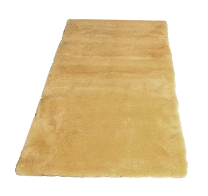 Leibersperger Felle Bettauflage/Betteinlage echtes medizinisches Lammfell Premium Qualität + Fellwaschmittel (70cm x150 cm)