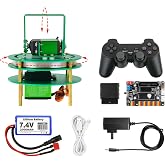Yahboom 2-DOF Servo Pan-Tilt Kit for DIY Robot, Electric Platform with Metal Servo, Accessories for Camera or Robot Arms Bracket (2DOF Metal servo with Control Board and Handle)