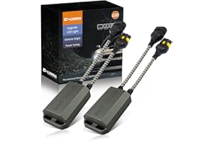 D-Lumina 9005 9006 H10 LED Canbus Decoder Anti-Flicker Harness, LED Bulbs Resistor Decoder Error Eliminator, LED Warning Canc