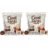 Creme Savers | Chocolate &amp; Caramel Hard Candy | 3 oz Bag | The classic taste of sweet chocolate swirled in rich caramel cream. A traditional treat brought to you by Iconic Candy