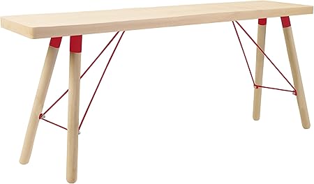 Tosel Karen Banc Assise Bois Rouge 105 X 30 X 50 Cm Amazon Fr Cuisine Maison