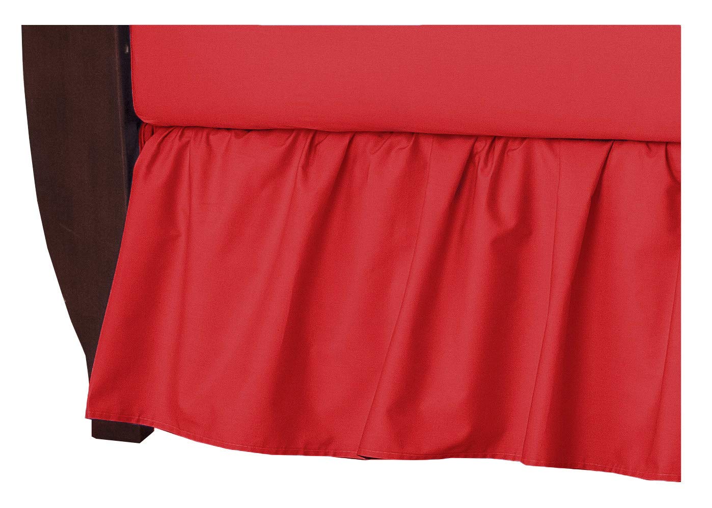 red crib skirt