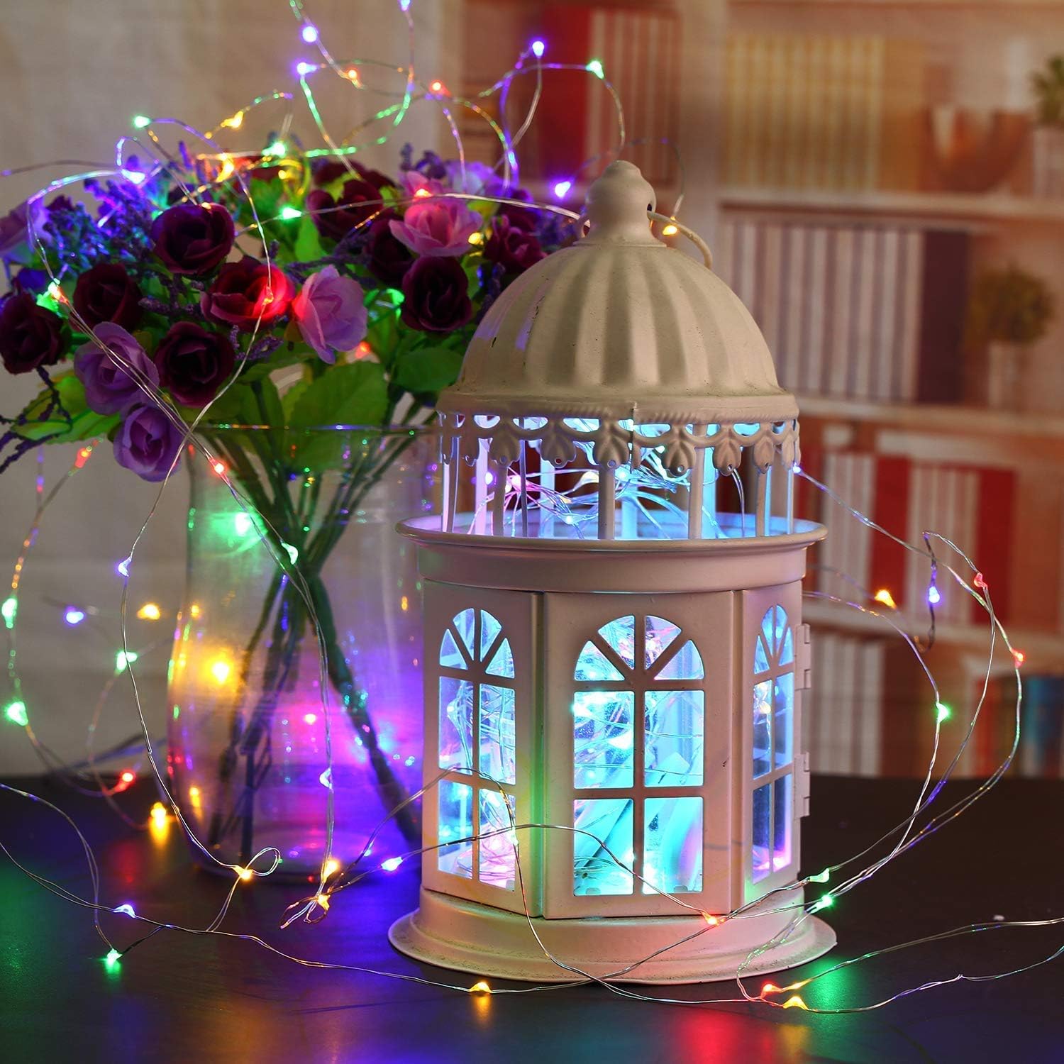 Ollny Fairy Lights Color Changing 200 LED 66 FT RGB Copper Wire multicolor Fairy Lights USB Powered with 10 Colors 64 Functions Remote&Timer String Lights for Indoor Outdoor Decoration Party Christmas: Home Improvement