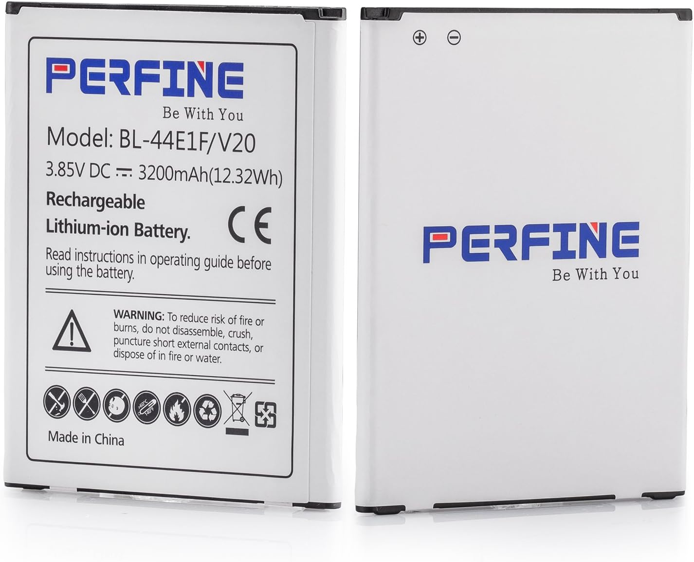 Perfine LG V20 Battery 3200mAh, Replacement Liion Battery BL44E1F for