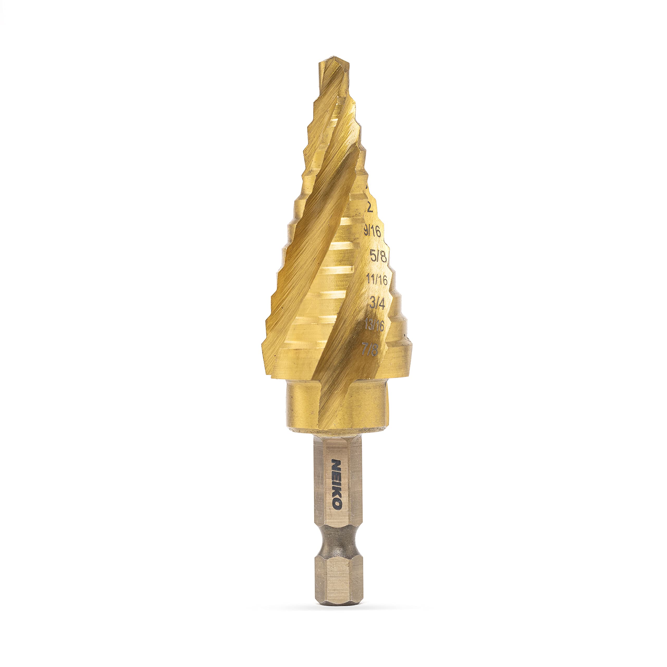 NEIKO 10180A Steel Spiral Quick-Change Step Drill