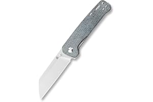 QSP Penguin Pocket Knife,D2 blade,Various Handle Option, Denim micarta handle