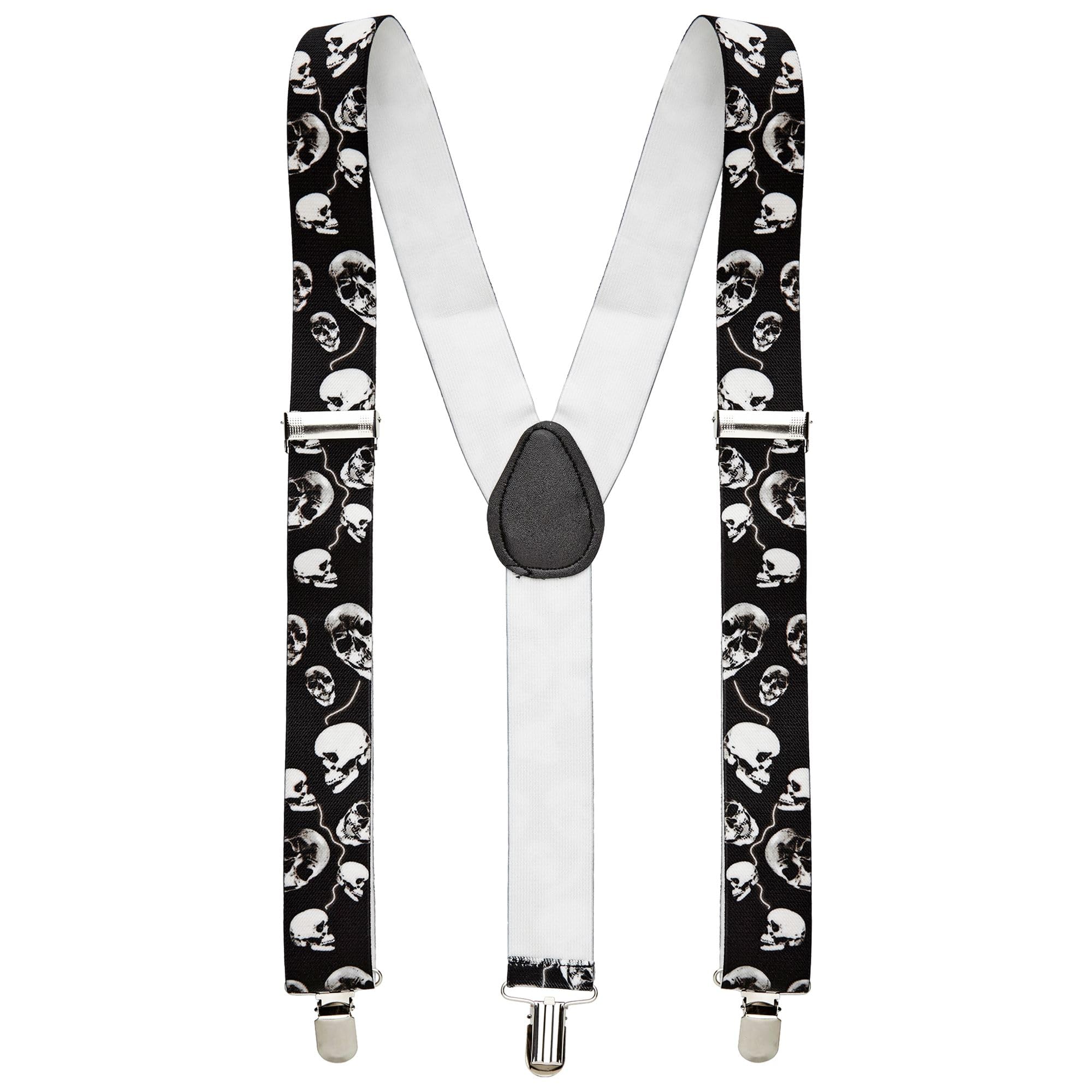 Skull Braces Accessory for Buccaneer Fancy Dress