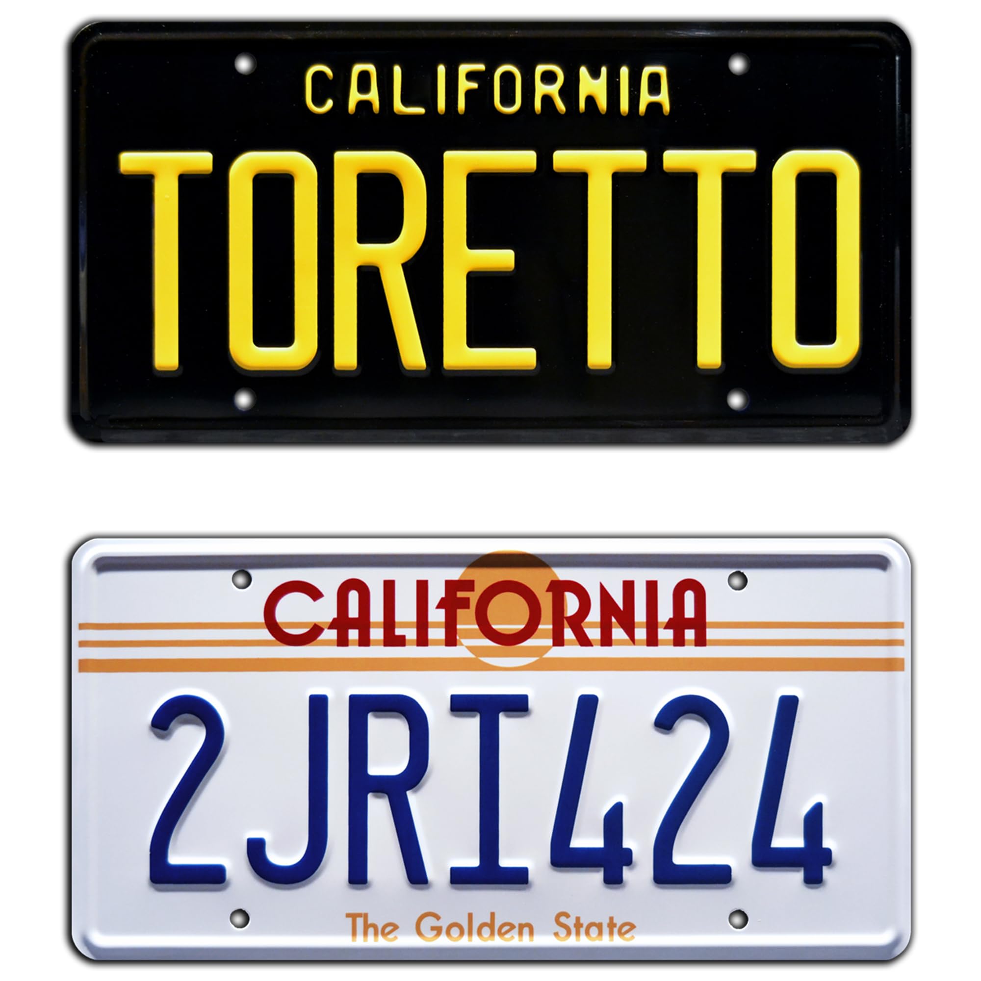 Celebrity Machines Fast and Furious | TORETTO + 2JRI424 | Metal Stamped License Plates