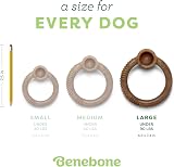 Benebone Ring Chew Toy for Large Dogs Real Bacon Flavour USA Made view 4