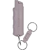 SABRE RED Pepper Spray Keychain with Quick Release for Easy Access – Max Police Strength OC Spray, Finger Grip for Accurate A