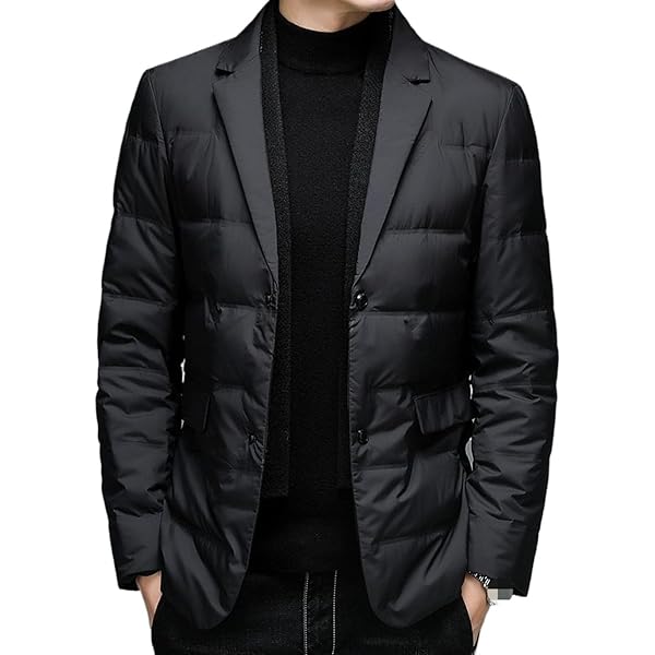The Jackeeta Men's Cotton Duck Down Diamond Quilted Single