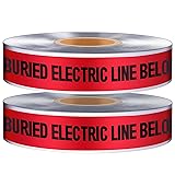 Copkim 2 Roll 2 Inch x 1000 Feet Detectable Safety