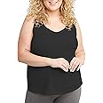 Hanes Women's Originals Tri-Blend Tank Top, Lightweight Sleeveless Shirt For Women, Plus Size Available