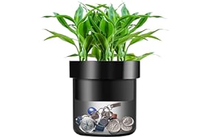 Younion Flower Pot Diversion Safe with Key Lock, Secret Hidden Safe Lock Box, Perfect for Hiding The Valuables Inside Flower Pot’s False Bottom, Plants Not Include