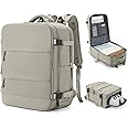 coowoz Large Travel Backpack Carry On for Women Man Waterproof Gym Backpack with Laptop Compartment Mochila de Viaje Teacher Personal Item Backpack Rucksack Airplane Accessories Must Haves(Brown)