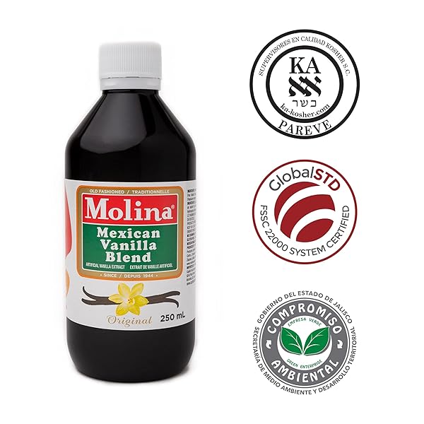 MOLINA MEXICAN VANILLA BLEND EXTRACT – ORIGINAL, 8.3 FL OZ