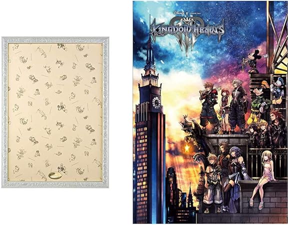 Amazon パズルフレーム ディズニー専用 アートフィギュアパネル 1000ピース用 パールホワイト 51x73 5cm 1000ピース ジグソーパズル ディズニー キングダム ハーツiii 51x73 5cm セット買い おもちゃ おもちゃ