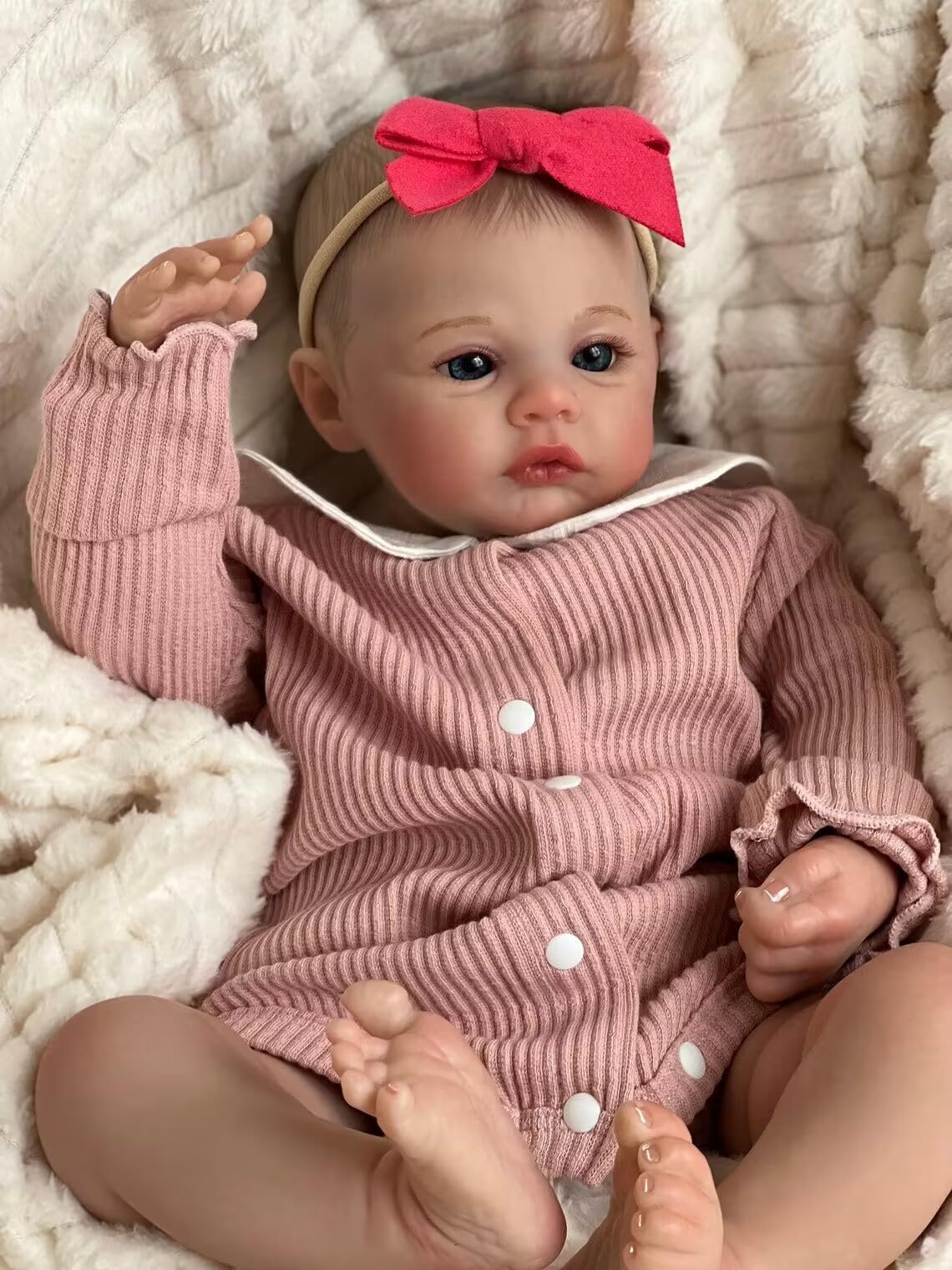 18-inch Reborn Dolls Girl Has the Softest Body Reborn Babies Handmade Lifelike Baby Dolls Newborn Baby Boy Like a Real Baby Open Eyes