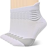 IRAMY Compression Ankle Support Socks Women Coolmax Wicking Cushioned Athletic Plantar Fasciitis Relief 2/3/4 Pairs