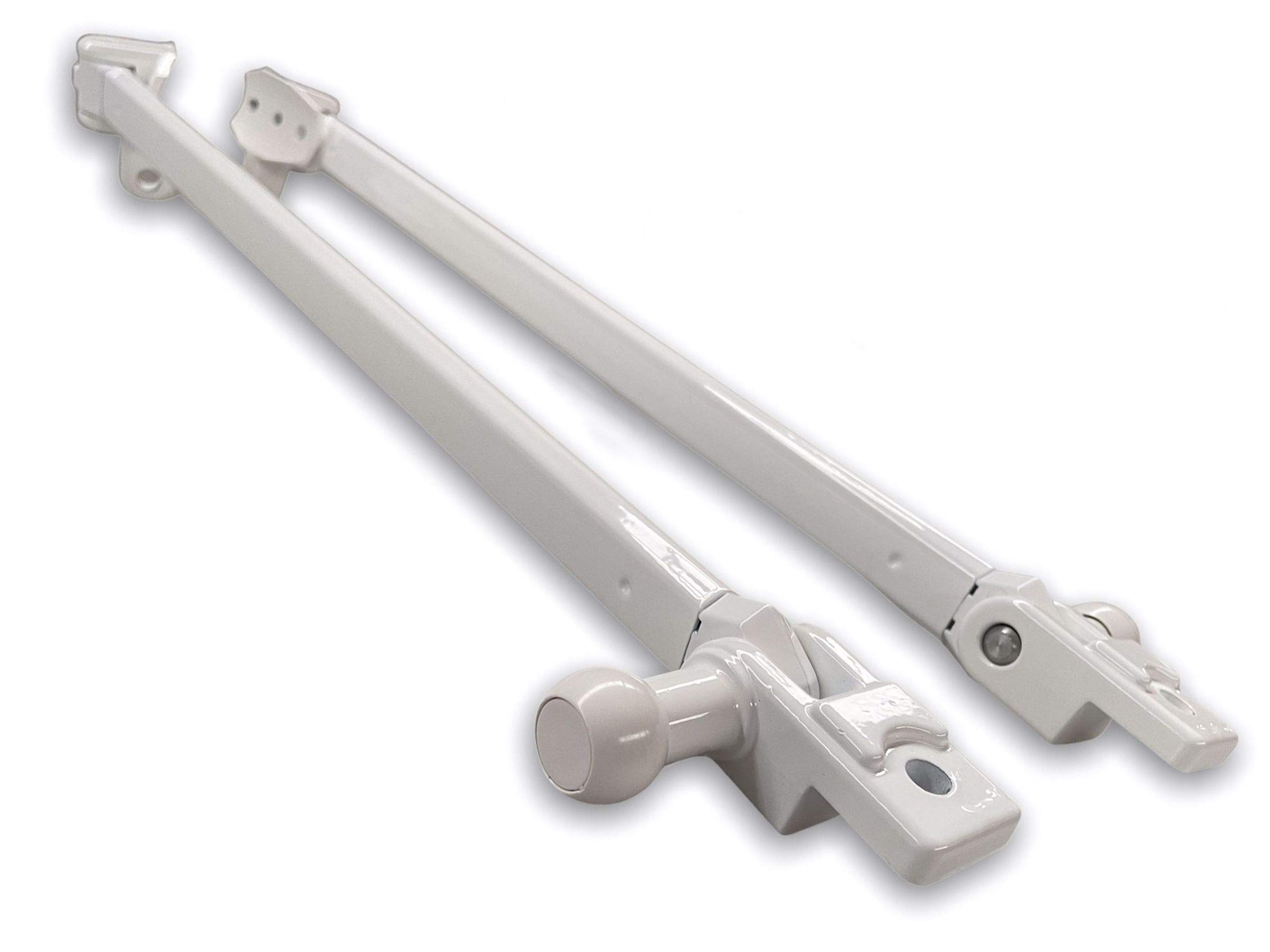 Tele Awning Set Arms for 50 centimeters balcony awnings (White)