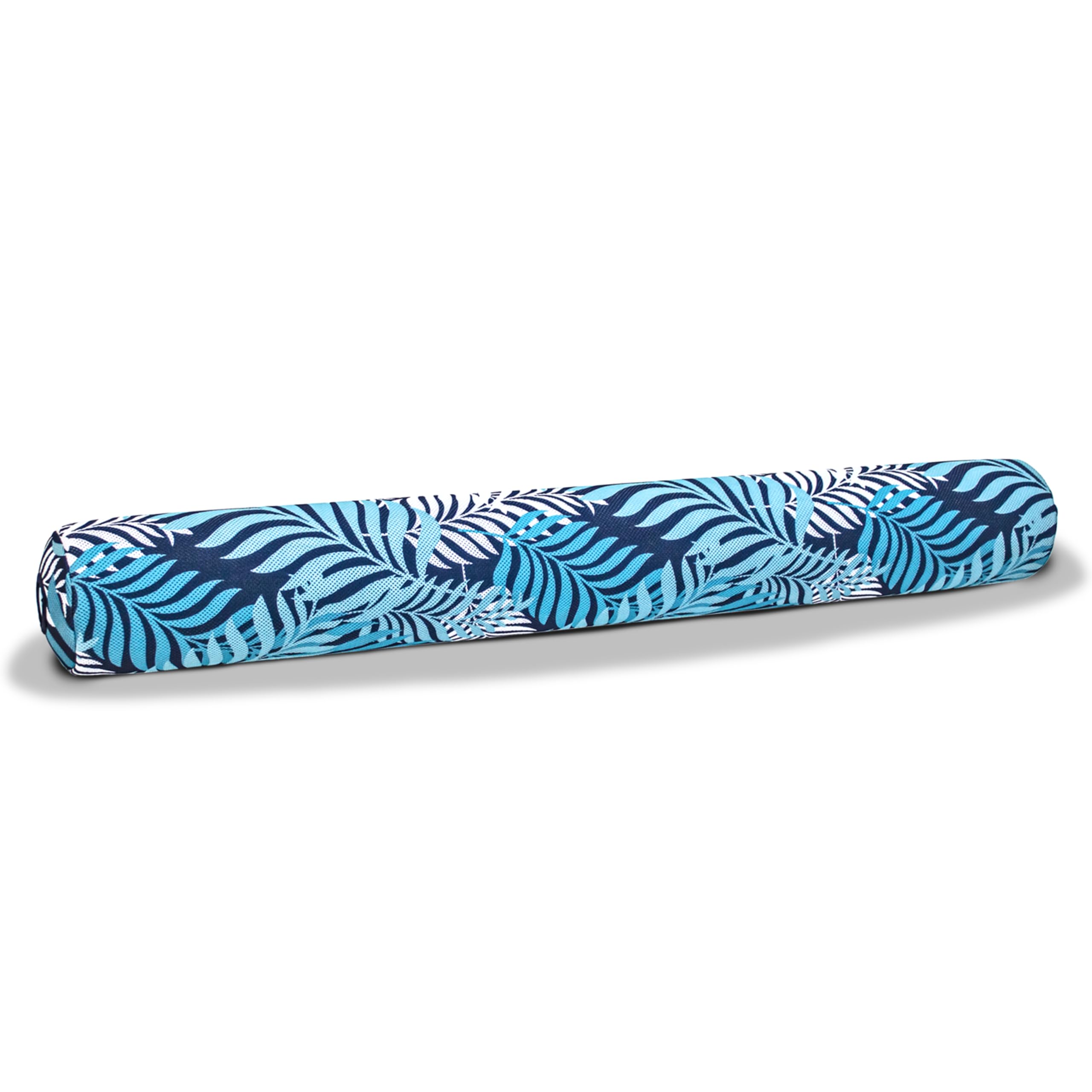Aqua Deluxe Oversized 5’ Foot Pool Noodle, Pool Noodle Float, Luxury Fabric, Heavy Duty, Blue/White Fern