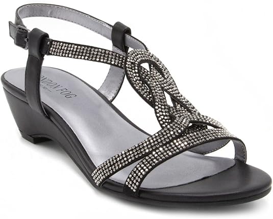 London Fog Womens Macey Demi-Wedge Dress Sandals: Amazon.ca: Shoes & Handbags